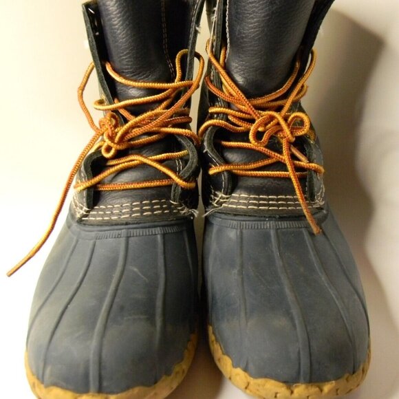 LL Bean Mens Blue Bean Boots Size 10M Made in Maine USA main image 4